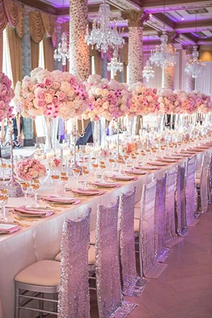 guest tables wedding reception