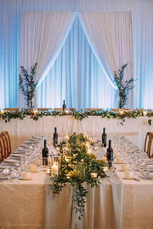 wedding reception head table