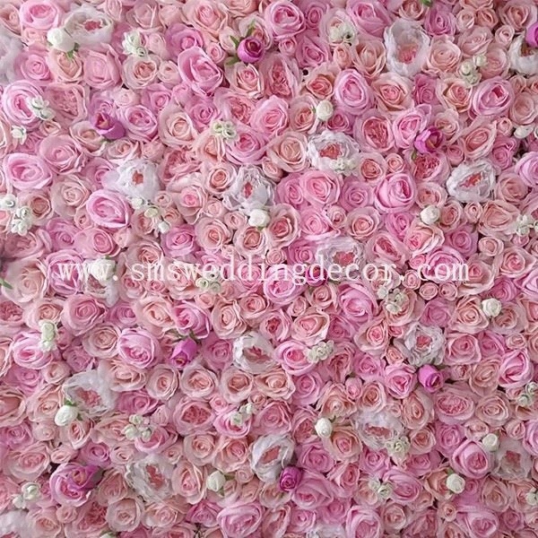 silk flower wall