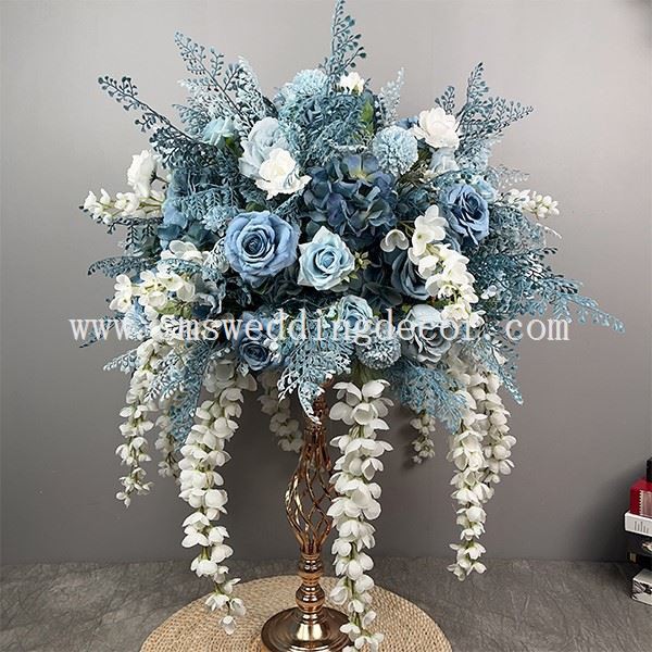 dusty blue and dusty rose wedding