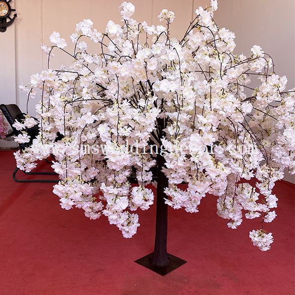artificial white blossom tree