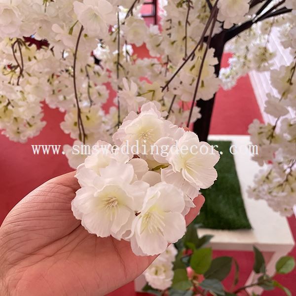 artificial white blossom