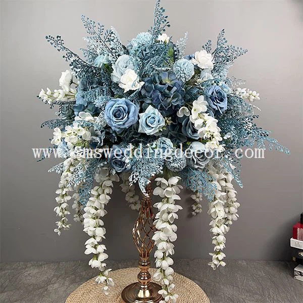 dusty blue and dusty rose wedding